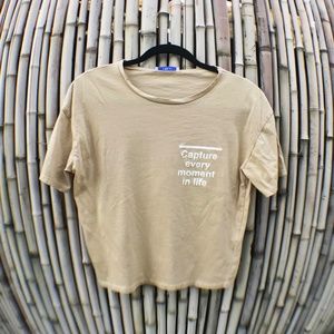 ZARA || Cream Graphic Tee